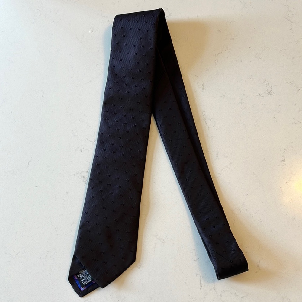 Ted baker mens Italian silk tie deep purple color